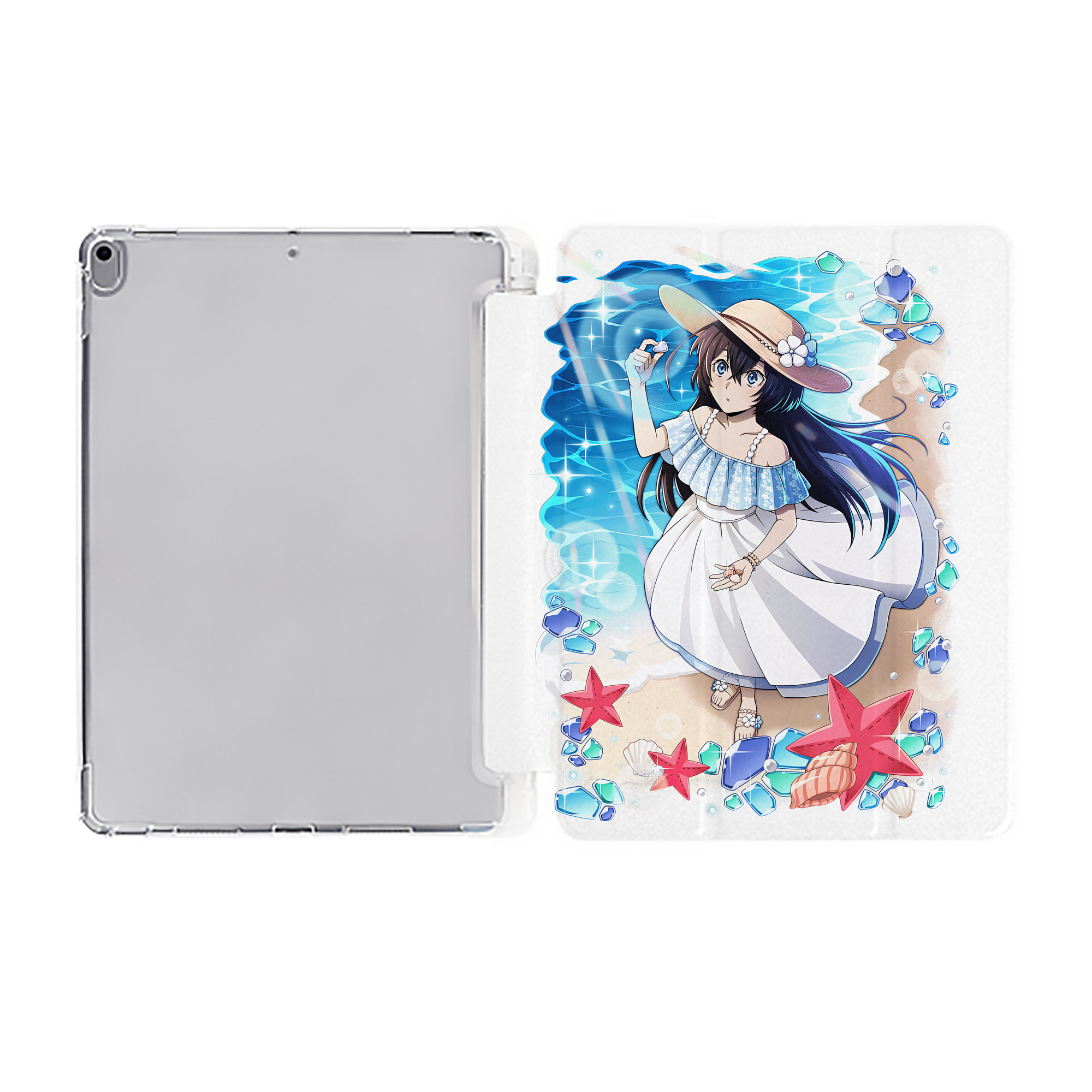 （画像用） 文豪ストレイドッグス Bungo Stray Dogs IPad ケース ペン収納付き 三つ折りスタンド PUレザー×シリコン 対応機種9.5/10.5/10.9インチ